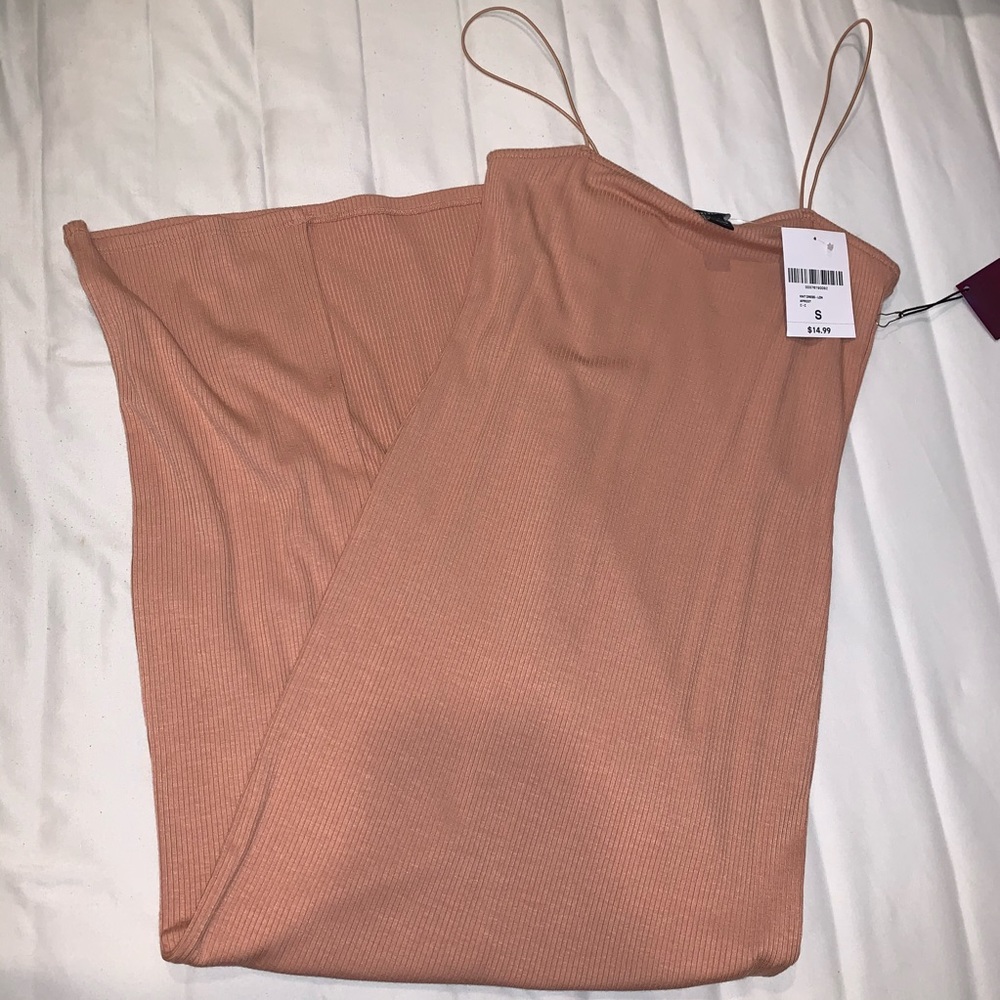 Salmon bodycon dress